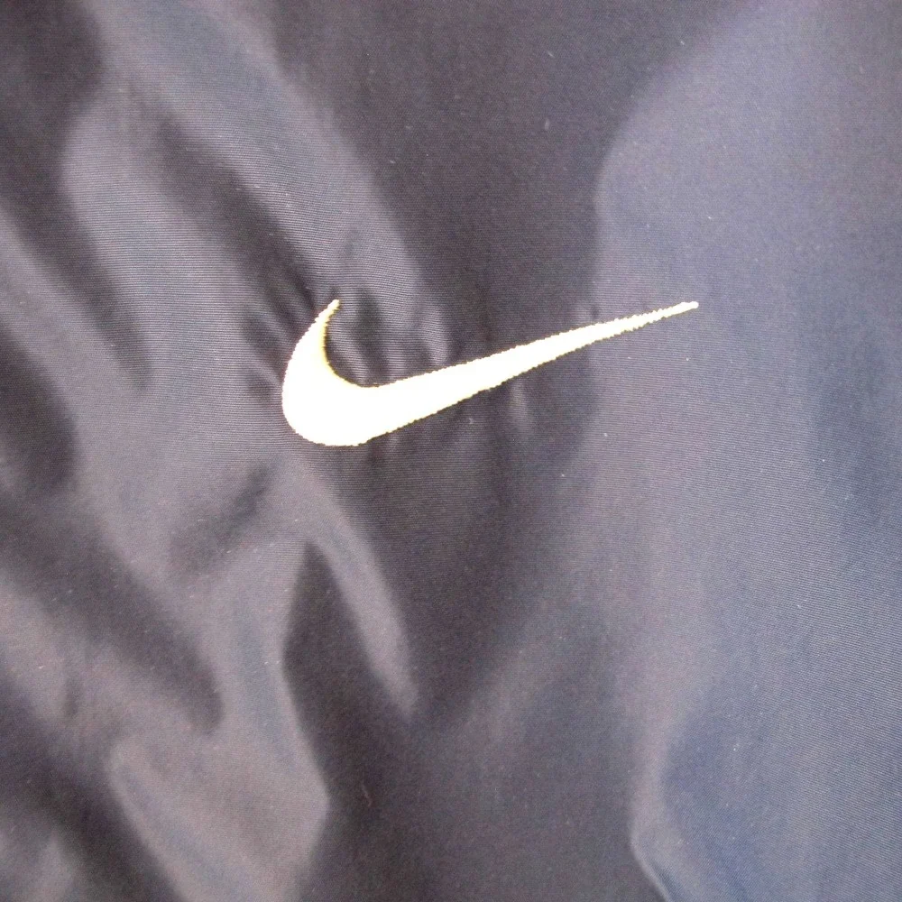 Vintage 90s Nike Full Zip Vented Nylon Windbreaker‎ Jacket Men's Large Blue